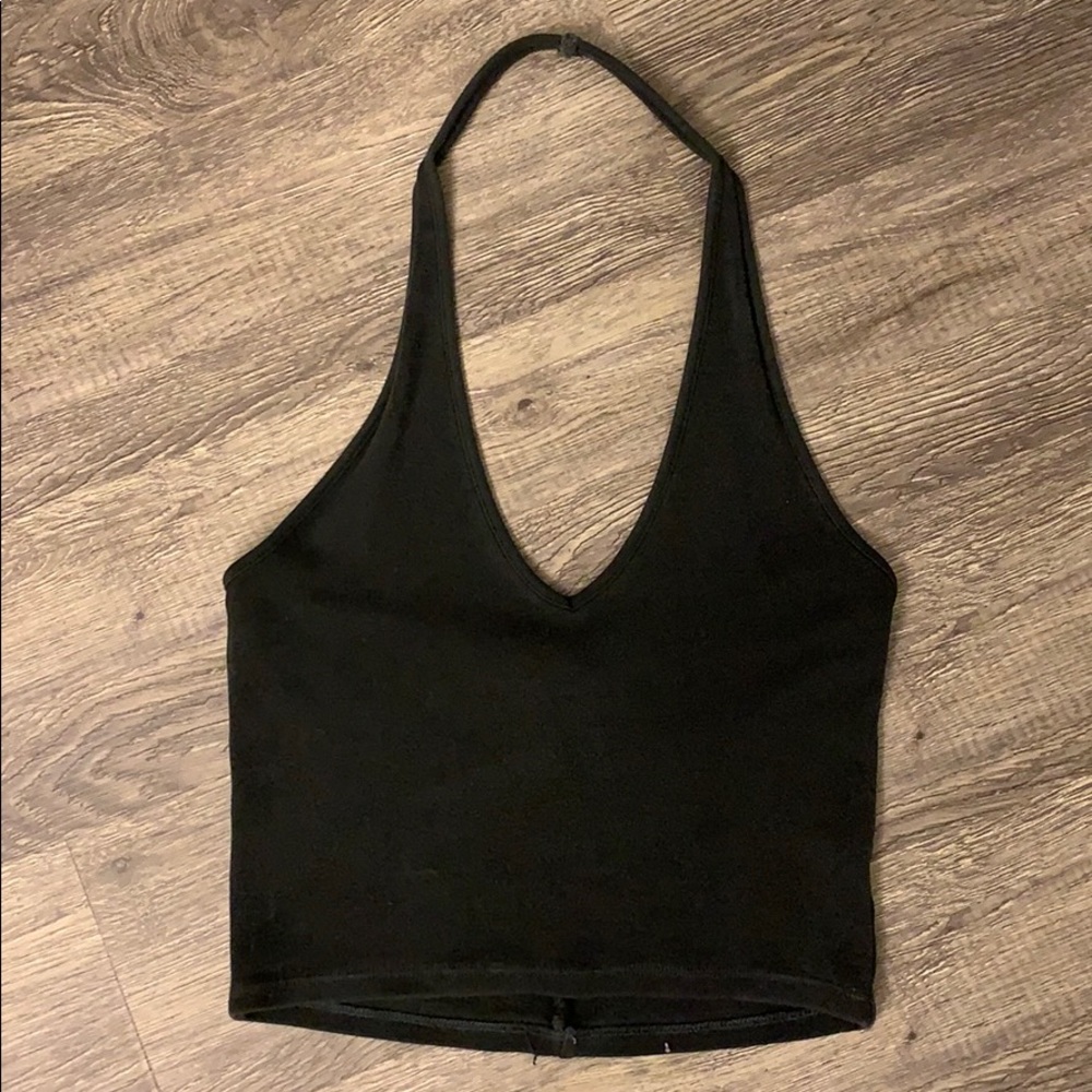Black halter top
